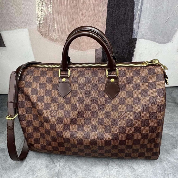 🌵Authentic Louis Vuitton Speedy 35 Bandouliere Damier Ebene🌵 - Picture 3 of 17